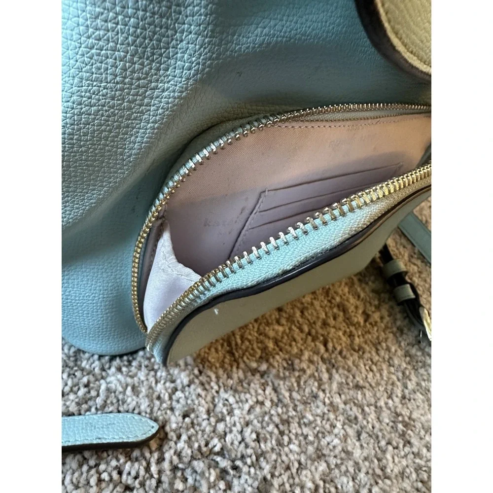 Kate Spade Mint Green Leather Backpack Purse